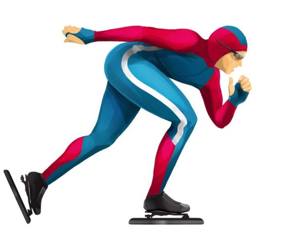 Конькобежец логотип