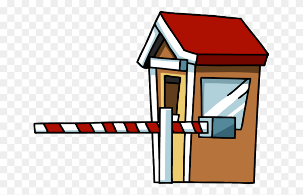 Шлагбаум мультяшный