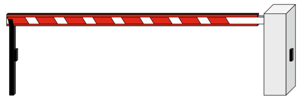 Шлагбаум без фона