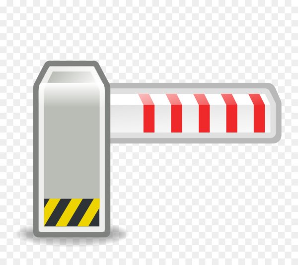 Шлагбаум без фона