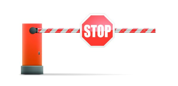 Шлагбаум без фона