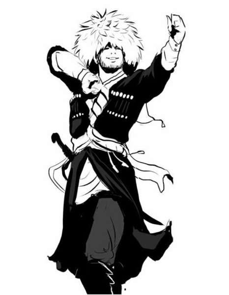 Горец в папахе