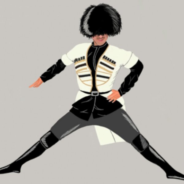 Лезгинка рисунок карандашом