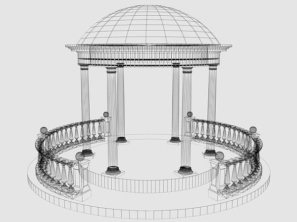 Ротонда ревит модель