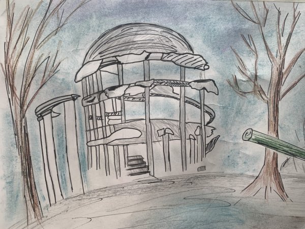 Ротонда Воронеж рисунок детский