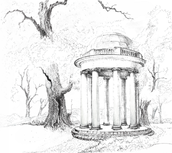 Ротонда в графике