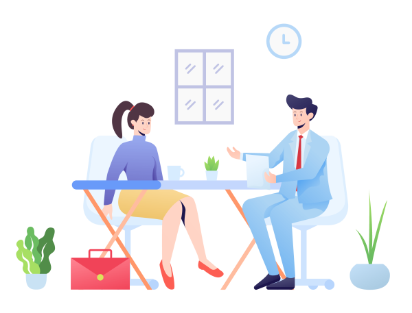 Собеседование иллюстрация