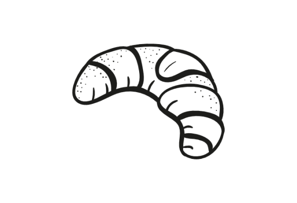 Круассан иллюстрация