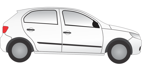 Машина на прозрачном фоне вид сбоку