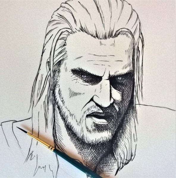 Скетч Ведьмак Геральт