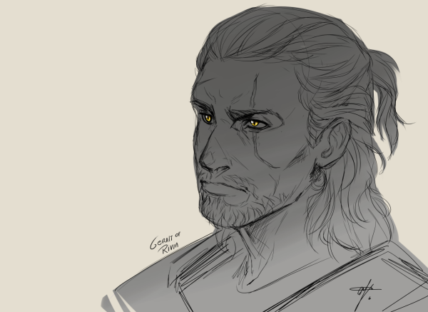 Скетч Ведьмак Геральт