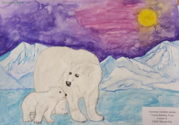 Легкие рисунки по теме Арктика