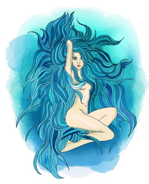 Стихии в виде девушек