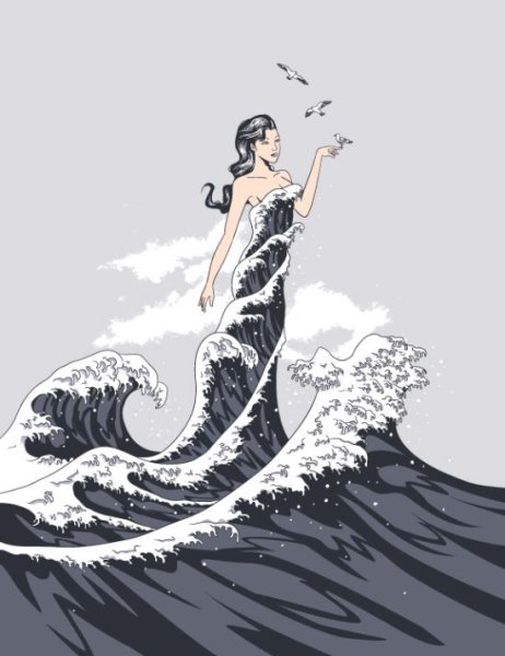 Стилизация воды в графике