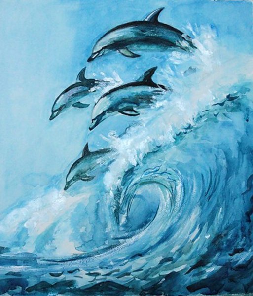 Рисование море