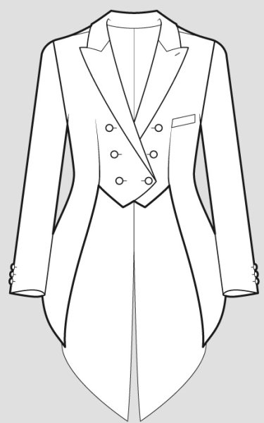 Фрак эскиз