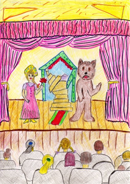 Эскиз театральной декорации