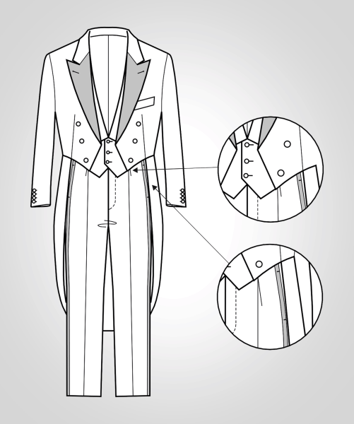 Пошив мужского фрака