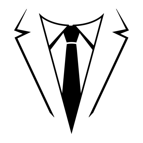 Костюм с галстуком вектор