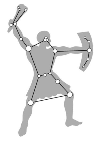 Созвездие Орион схема для детей
