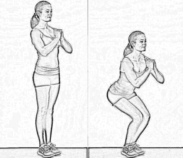 Приседания упражнения