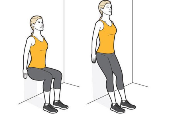 Приседания у стены