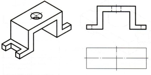 Чертежи по клетками детали