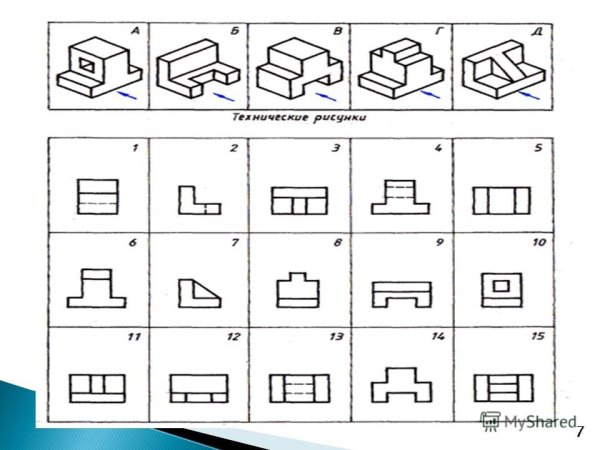 Инженерная Графика прямоугольное проецирование