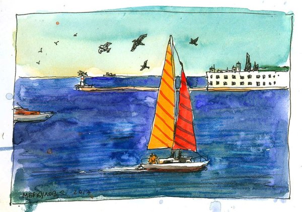 Рисуем Севастополь дети