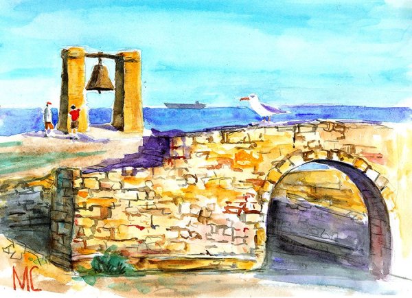 Севастополь акварель Херсонес