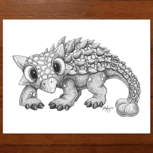 Анкилозавр мультяшный