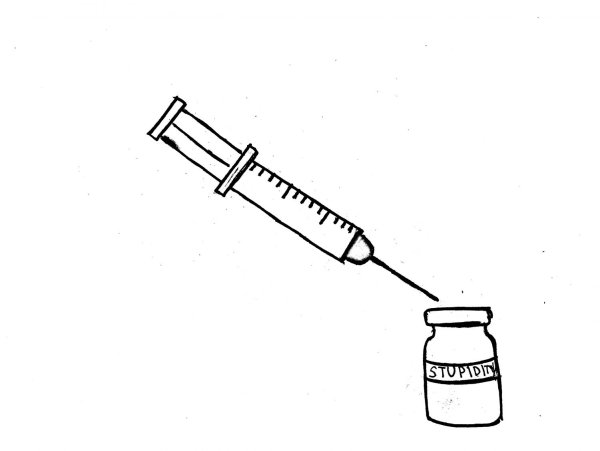 Шприц рисунок карандашом