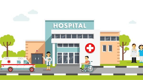 Больница иллюстрация