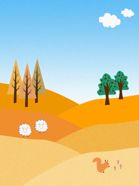 Поле мультяшный