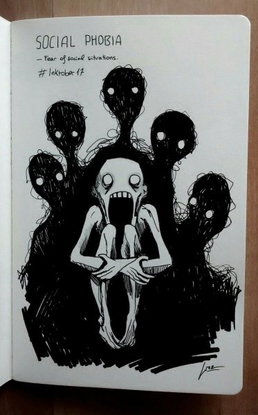 Социофобия арты