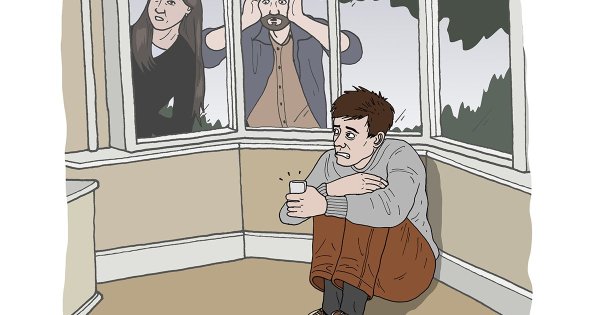 Социофоб рисунок