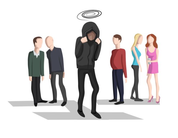 Иллюстрации социофобии