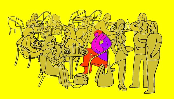 Социальная тревога иллюстрации