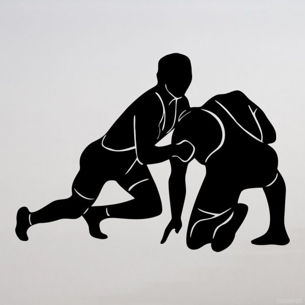 Греко-Римская борьба борец вектор