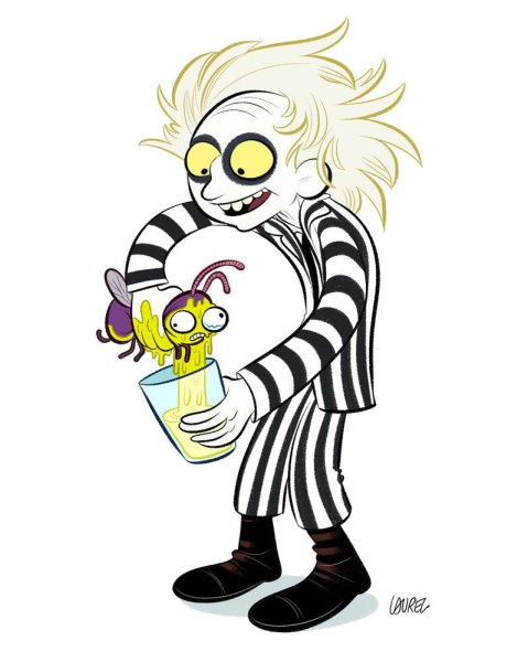 Битлджус тату эскиз