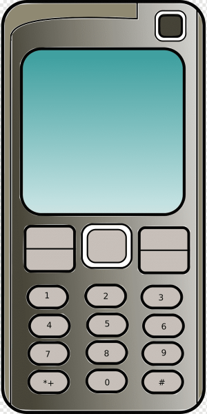Нарисованный мобильный телефон