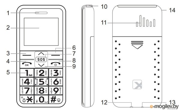 Кнопочный телефон TEXET ТМ 101