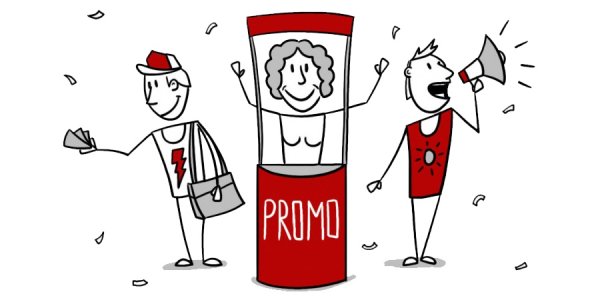 Промоутер рисунок