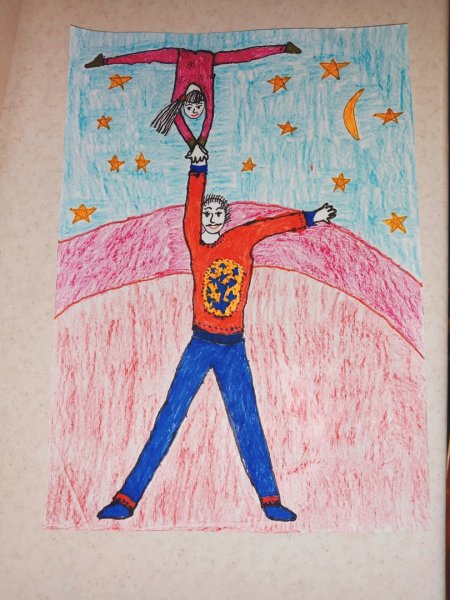 Акробат рисунок для детей