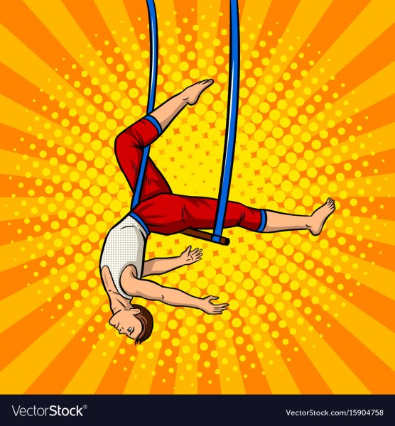 Акробат на прозрачном фоне