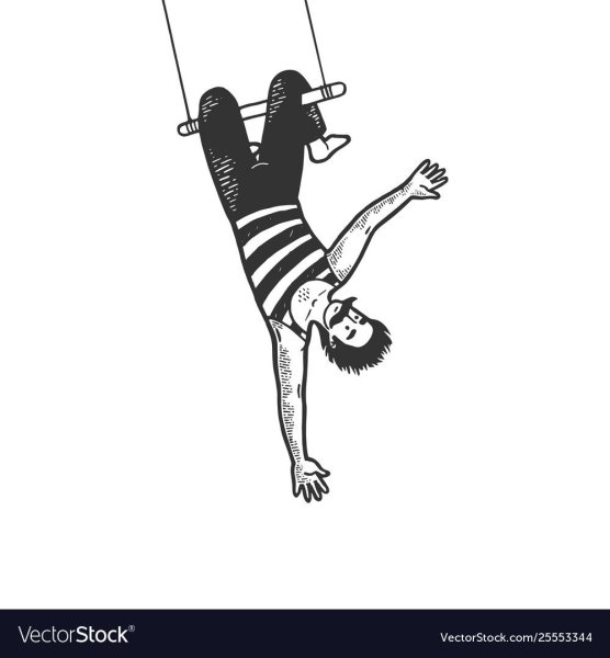 Цирк акробат вектор
