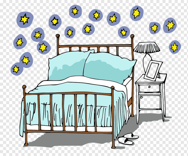 Кровать для сна иллюстрация
