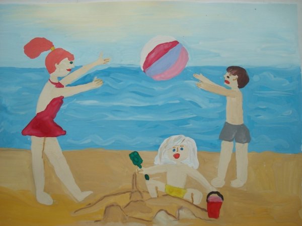 Летние развлечения рисование