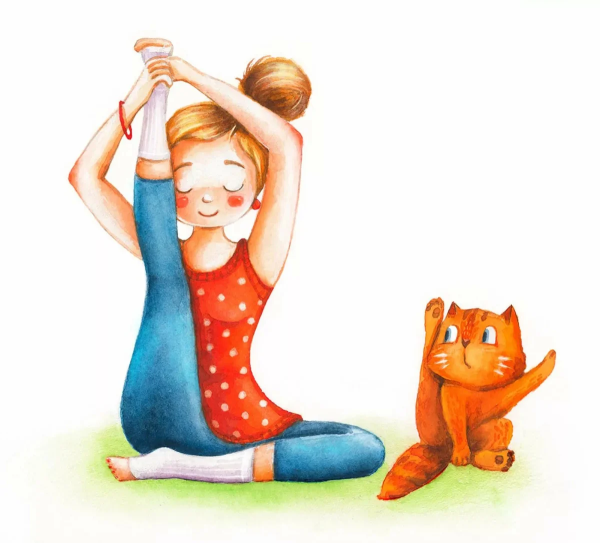 Йога мультяшная