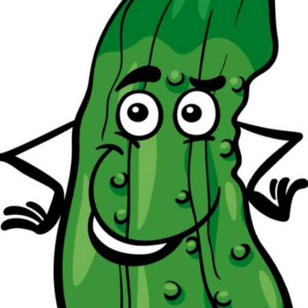 Прикольный огурец
